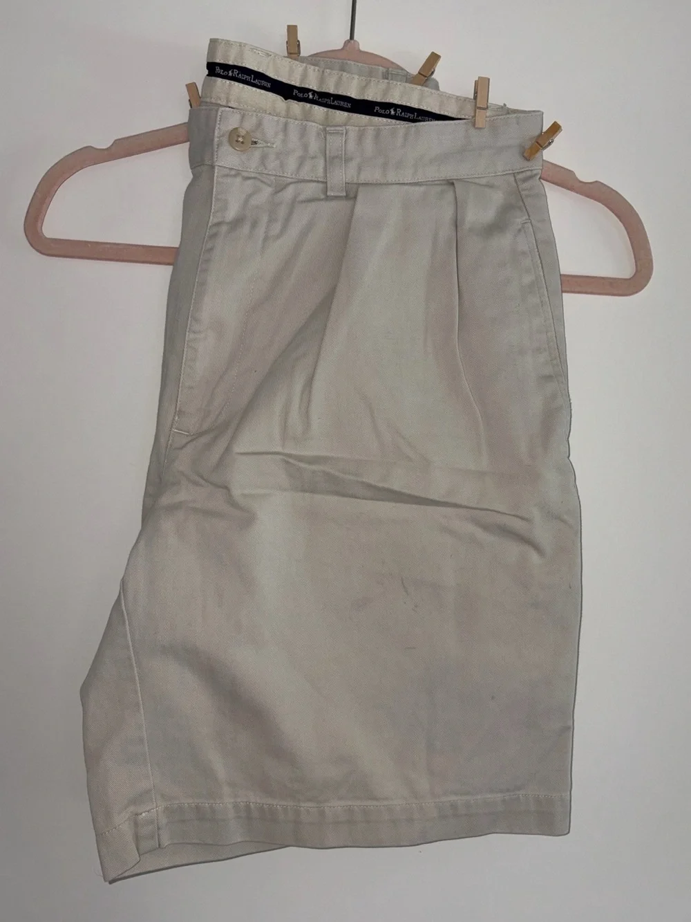 Polo by Ralph Lauren Light Khaki Flat-Front Men’s Shorts